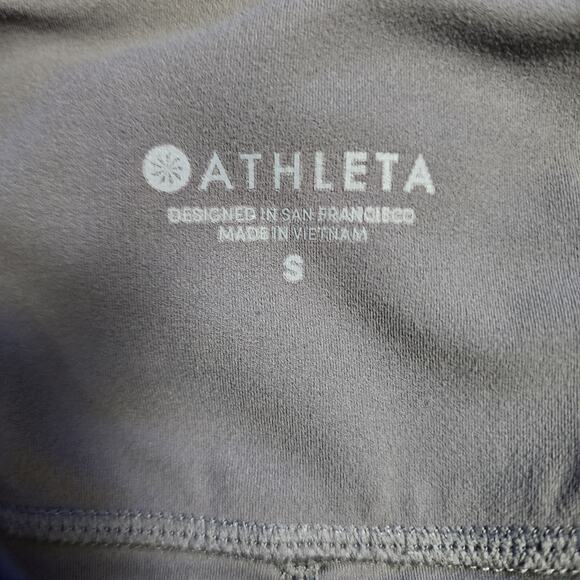 Athleta High Rise Sculpt Leggings Small Gray Stretch Yoga Workout Pants Seamless - Picture 3 of 9
